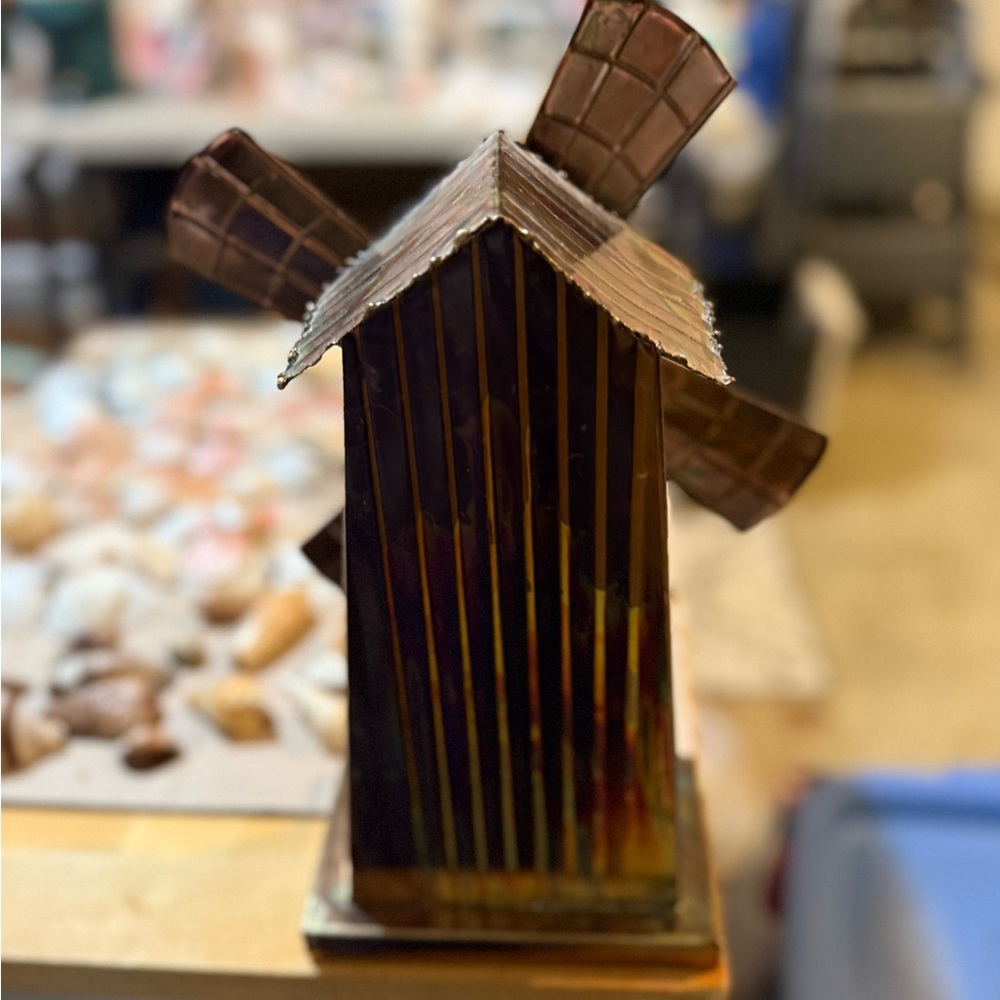 Rustic Copper Windmill Decor - Picture 6 of 10